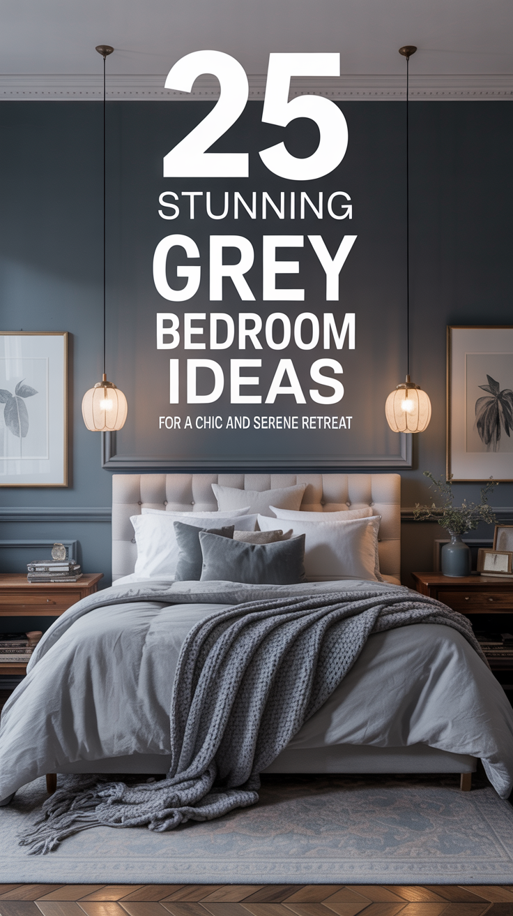 25 Stunning Grey Bedroom Ideas for a Chic and Serene Retreat