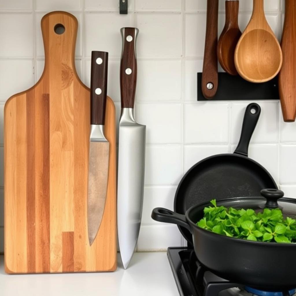 Quality kitchen essentials in a French kitchen Quality kitchen essentials in a French kitchen