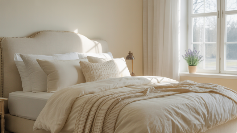 20 Stunning Cream and White Bedroom Ideas for a Serene Space