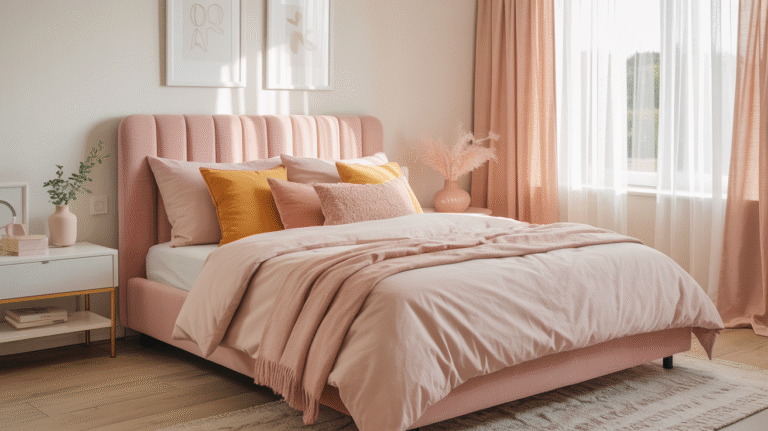20 Charming Pink and Yellow Bedroom Makeover Ideas