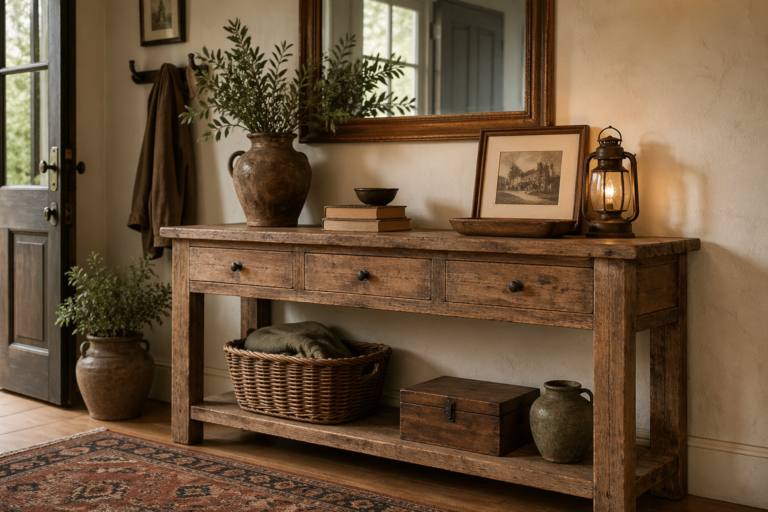 12 Vintage Entryway Table Ideas That Add Timeless Charm to Your Home