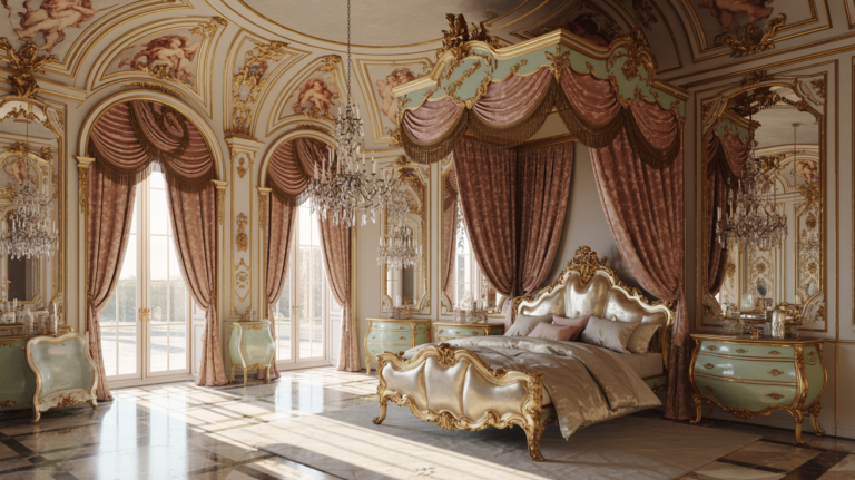 25 Rococo Bedroom Ideas That Feel Straight Out of a Palace 