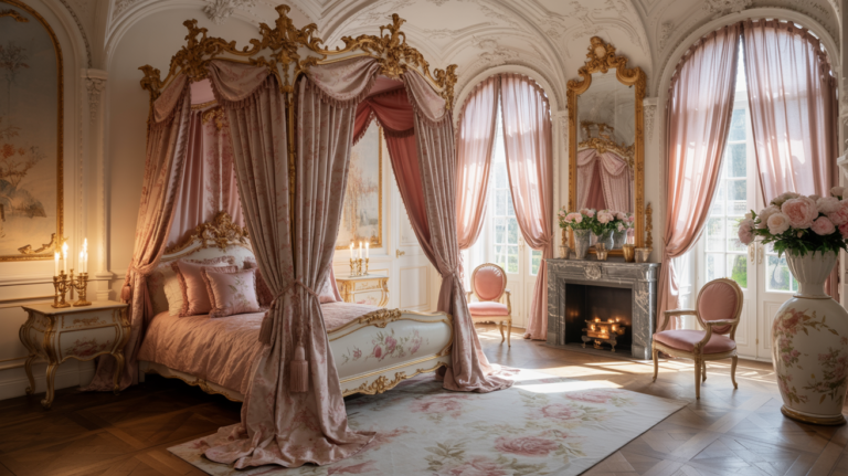 13 Vintage Inspired Pink Rococo Bedroom Ideas Full of French Elegance