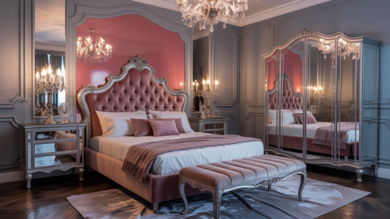 12 Pink Rococo Bedroom Ideas That Feel Soft, Romantic, and Luxurious